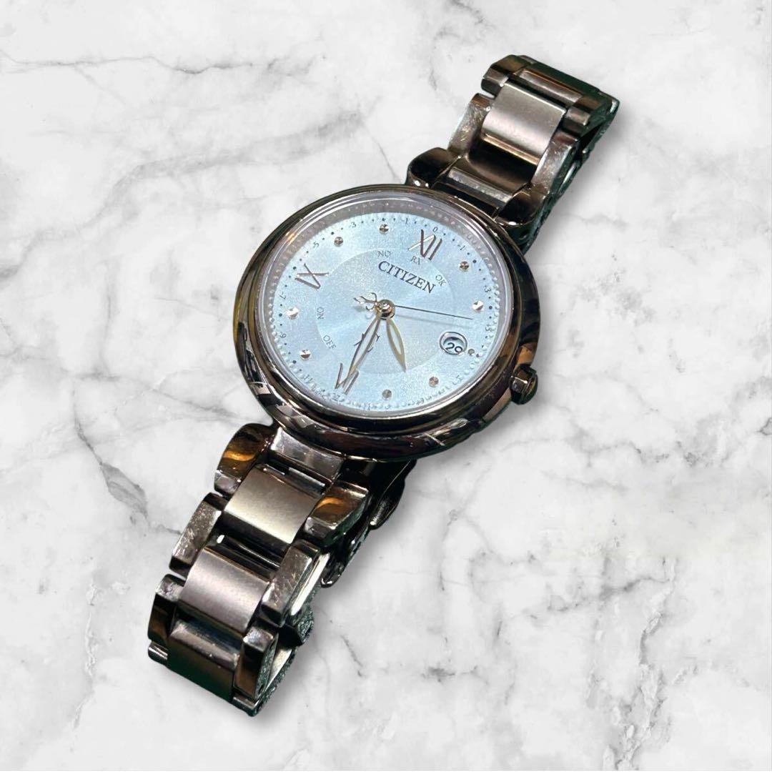 Used Citizen xC Cross Sea Radio Solar Titanium H060 Lightweight Ladies Working Product