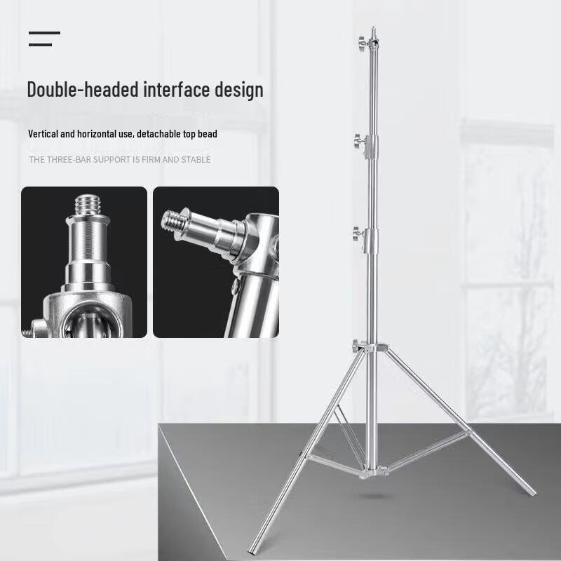 Jundingying 3.3m Stainless Steel Photography C-Stand Kit with 2.5m Boom Arm