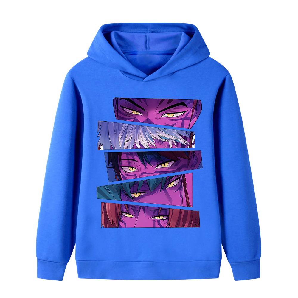 B1215 Kids Boys Girls Sajaboys Kpop Rumi Zoey Mira Print Long Sleeves Hoodie