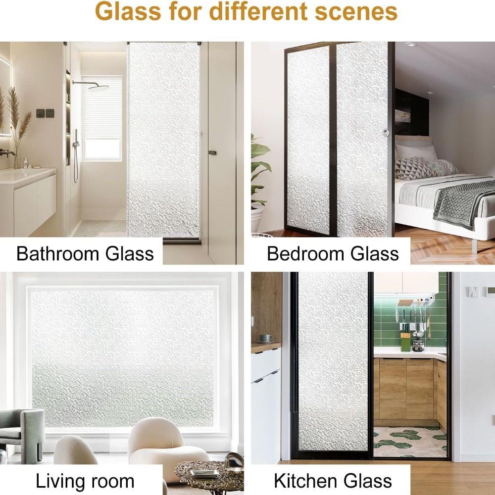 Removable Glass Window Film Static Cling Window Stickers New Window Privacy Film  Glass Windows