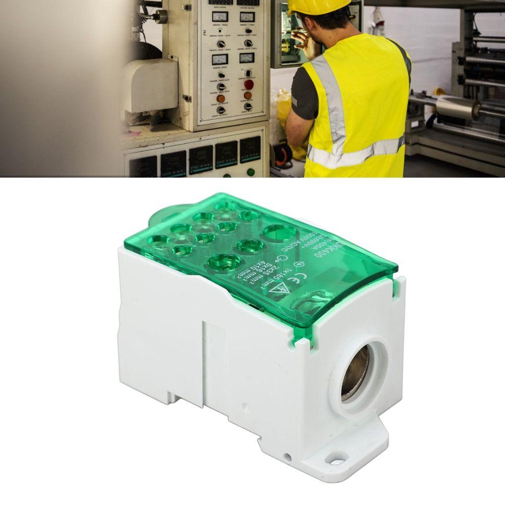 690V Terminal Block Junction Box 400A Red Blue Yellow Green DIN Rail Distribution Box Power Distribution Box Control Cabinets