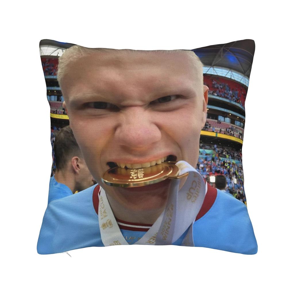 Decorative Pillowcases Haalands  Accessories Home Football Pillow Case Cover Square Style Multi Size