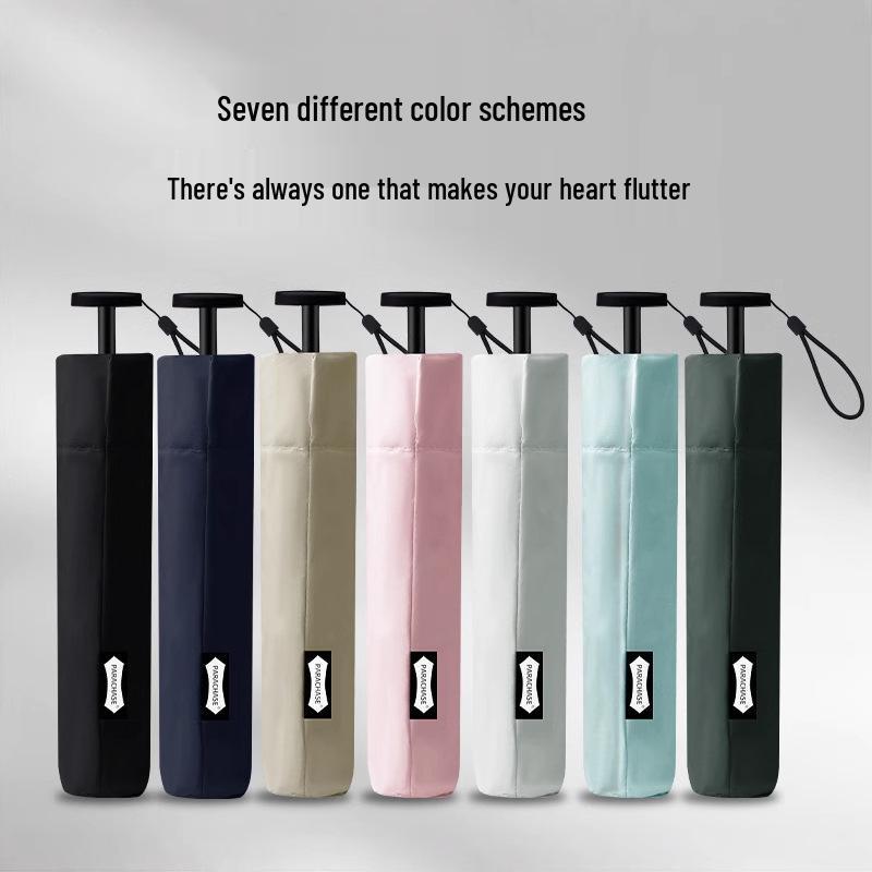 PARACHAS Compact Dual-Use Pencil Umbrella: 111g Portable Sunshade, Sunscreen, Anti-UV Protection