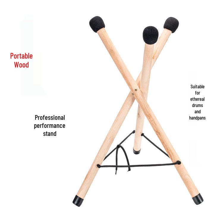 High-Grade Foldable Solid Wood Stand for Handpan & Ethereal Drums