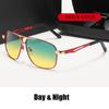 Polarized Photochromic Night Vision Sunglasses Outdoor Protective Goggles Day And Night Uv400 Lens Men'S Driving Sun Glasses
