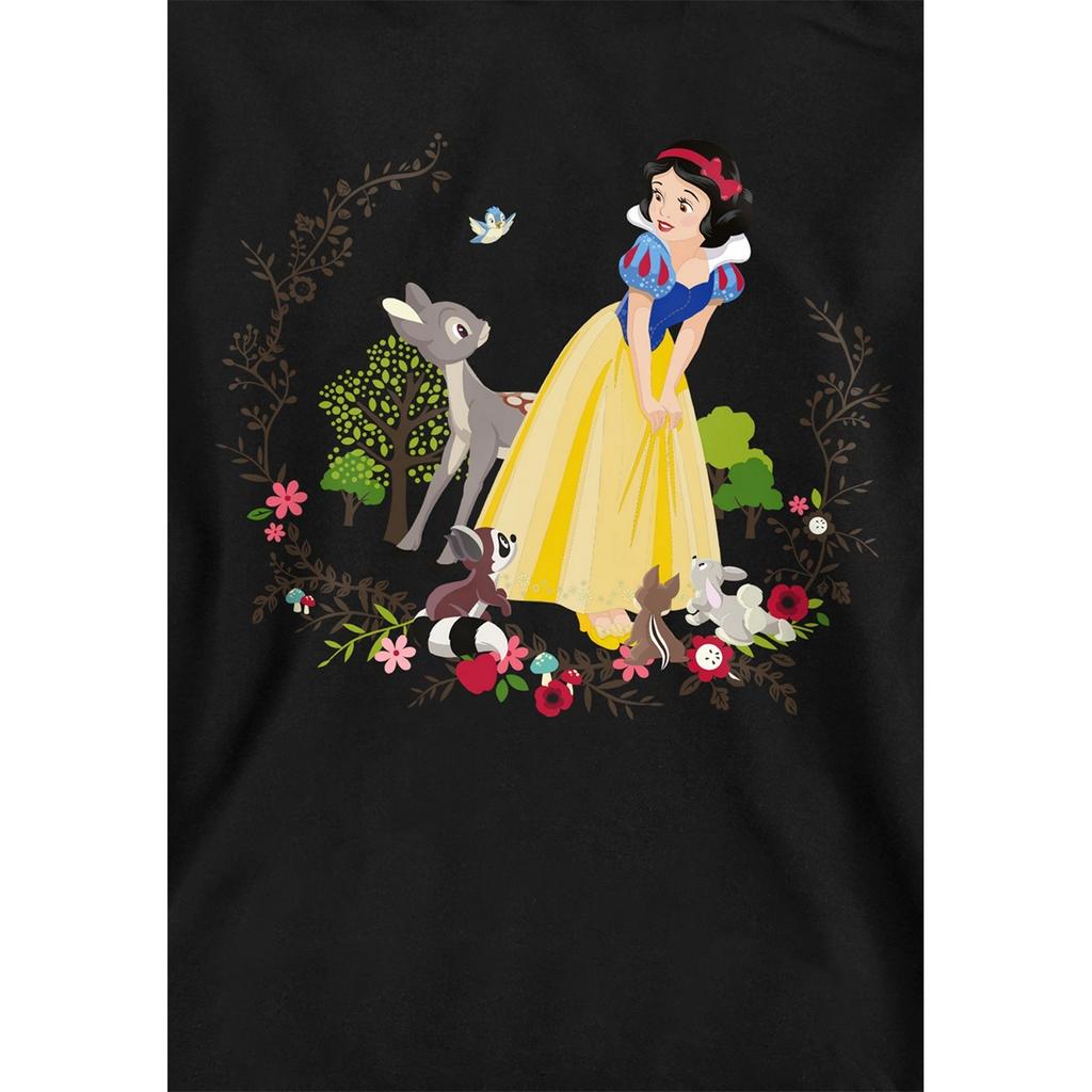Snow White Dětská/Dětská mikina s kapucí a jejími lesními přáteli