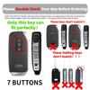 7 Buttons TPU Car Key Case Cover for Kia 2022 Sportage 2023 Niro Hybrid 2021 Sorento 2021 2022 MQ4 2022 EV6 GT-Line K8 V6