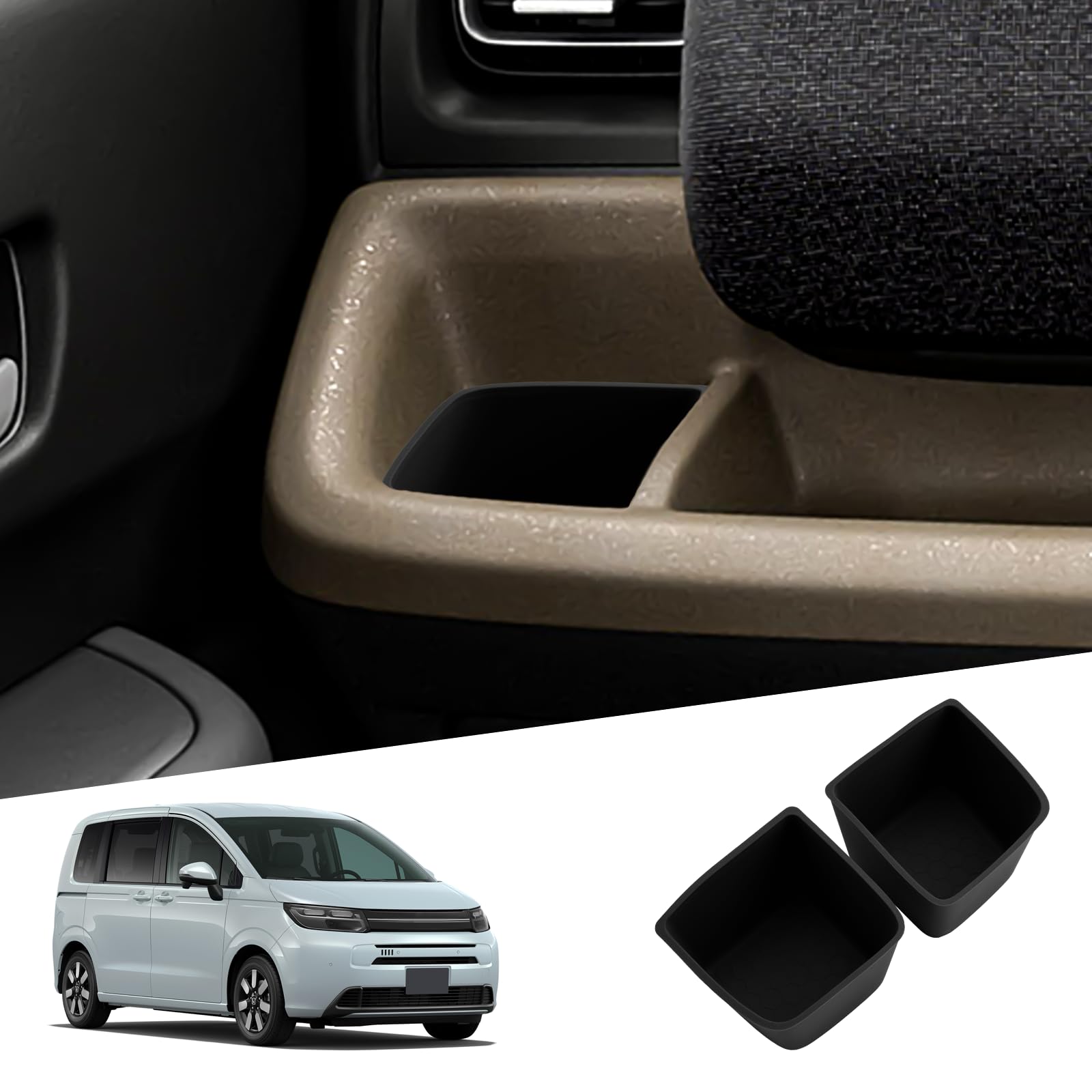 

SHAOHAO Honda Freed Поколение GT Силиконовый Коврик на Панель Приборов Подстаканник для Хранения Напитков и Аксессуаров и Интерьер Легко Совместим с Моделями (3-я серия) Крышка, Коробка,