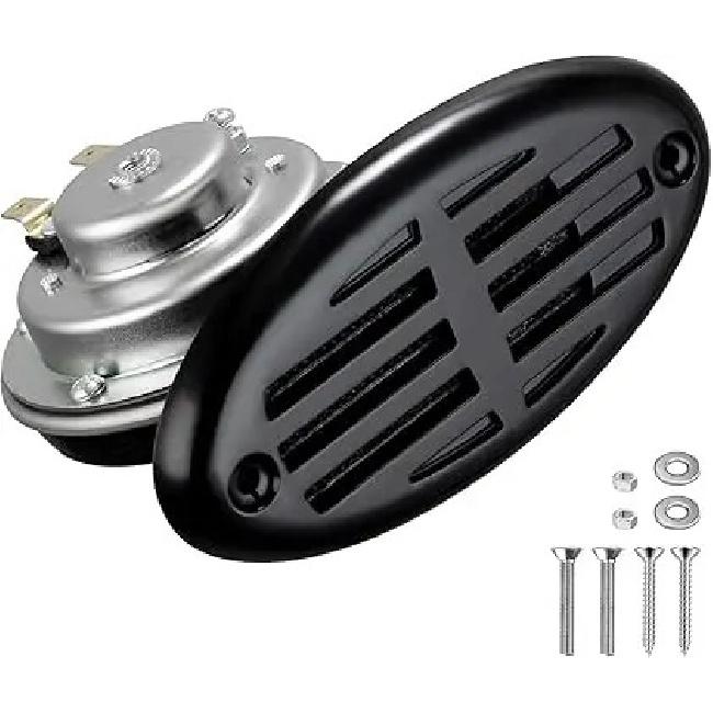 Stainless Steel Boat Horn, 12V Marine Horn Waterproof for Ship чёрный