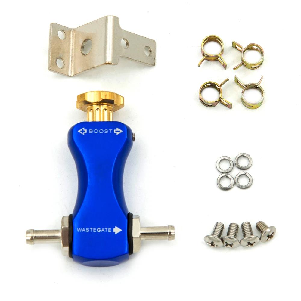BC007 Boost Controller Adjustable Manual Car Valve Turbo Booster Kits Turbo Boost Controller Regulating Universal Blue Black синий