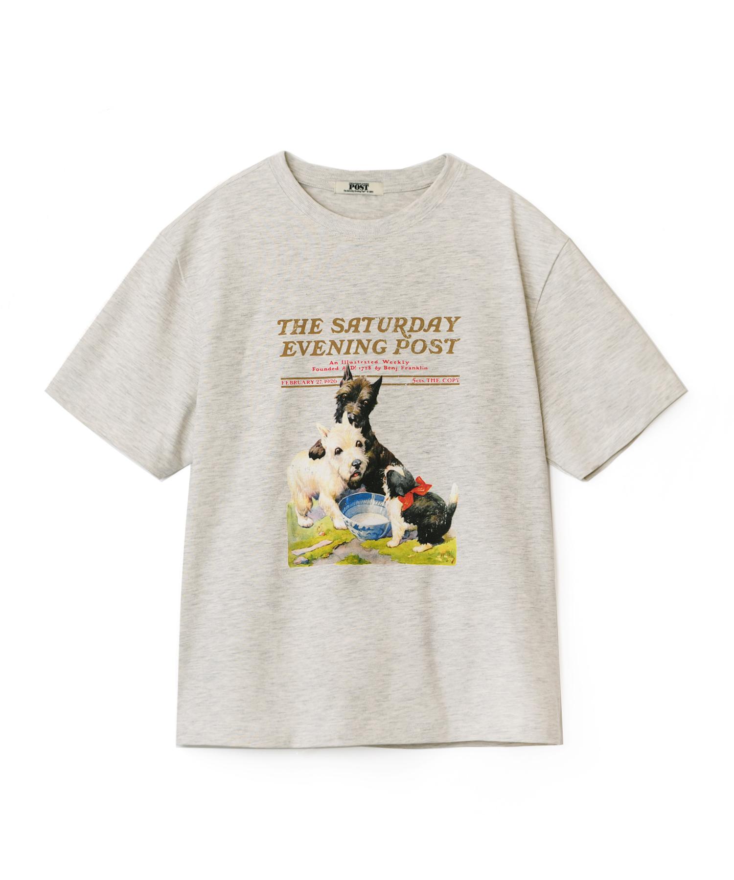 Футболка The Saturday Evening Post Buddy Овсяный Oatemeal/Free