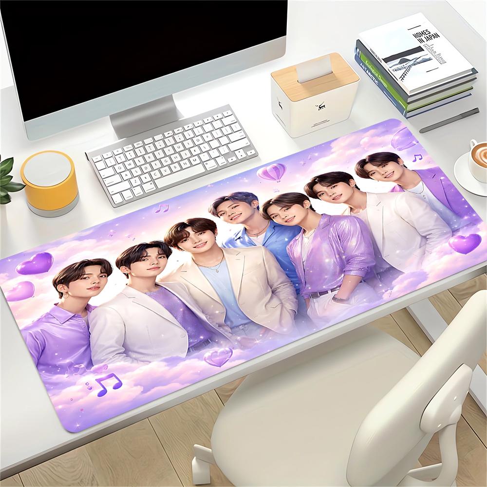 Kpop Stars Pastel Dreams Large Gaming Mouse Pad Nonslip Rubber Base Waterproof Desk Mat For Office Pc Laptop