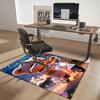 1pc Teddy Bear with Rose Chair Mat - Anime Cartoon Design, Non-Slip Carpet for Office and Home Decor, Suitable for All Seasons.C040