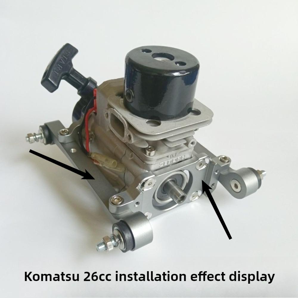 26 29 30 32cc Engine Bracket Aluminum Alloy Boat Model Engine V-boat O-boat Mount Side Exhaust Engine Accessory Bracket.