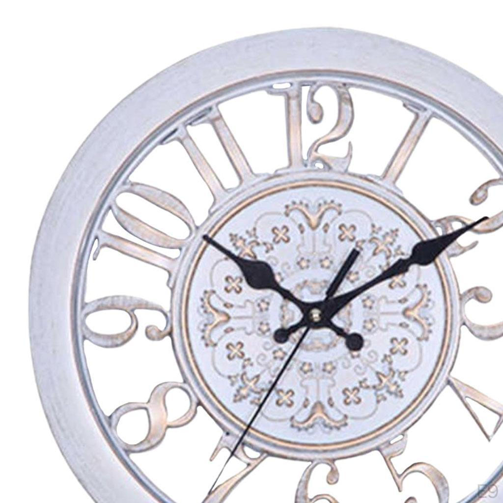 Clock Battery Operated Decorative Wall for Office Bedroom Living Room