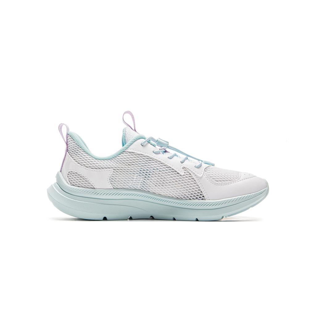 Pantofi de alergare Li Ning pentru copii Confortabili Absorbție a șocurilor Partea joasă Adidași pentru copii Standard-Alb Violet Concentrat YKFV062-8