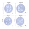 Various Symbols Keychain Silicone Mold with Hole Keyring Pendant Handmade Mold Valentine's Day Birthday Gift Jewelry