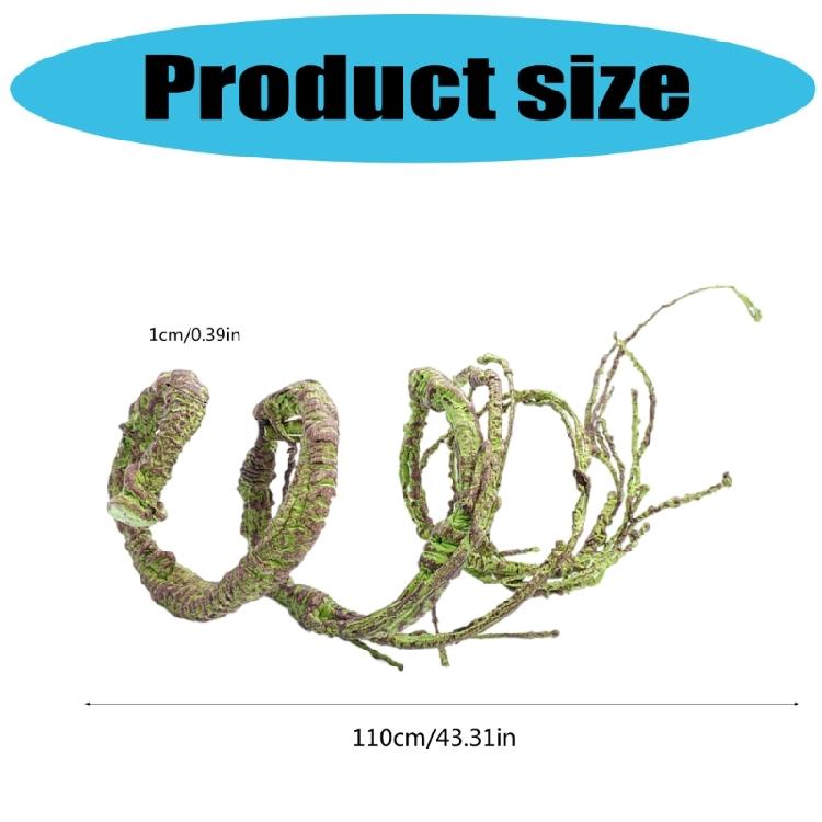 Natural Lookings Realistic Vine Safe Artificial Climbing Vine  For Terrariums Decors For Various Amphibian Habitats