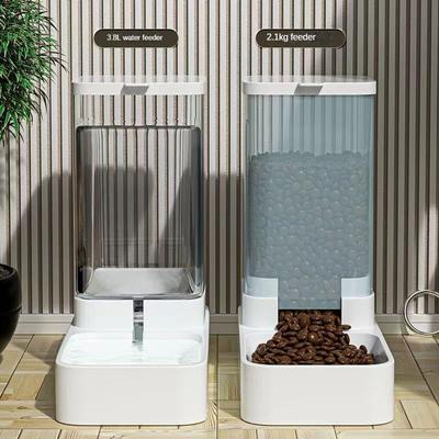 Dispensador de agua para perros y gatos, alimentador automático de comida para gatos, cuenco para perros y gatos, cubo para granos, alimentación para gatos, aparato de agua potable para mascotas