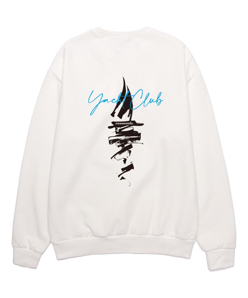 VANNWORKS Yacht Club Oversized Sweatshirt (Vls0007) White (Type B)