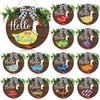 13 Replaceable Wooden Creative Doorplates Welcome Signs Door Hanging Decoration
