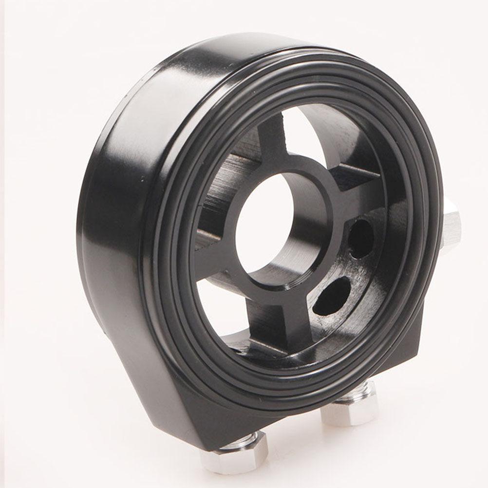 2Pcs Oil Pressure Gauge Accessories Aluminum Cooling Sandwich Plate Adapter Car Oil Cooler Kit Auto Mounting