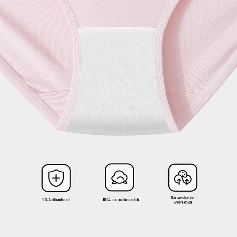 LangSha Women's 7-Pack Antibacterial Seamless Mid-Waist Underwear