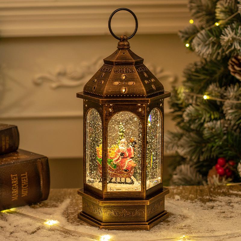 Christmas decoration crystal lantern LDE lamp portable night light for the elderly luminous ornament lamp