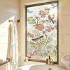 Buntglas Fensterfolie Regenbogen Floral Fenster Sichtschutzfolie Dekorativ Sonnenschutz Statisch Haftende Glasfolie für Haus Tür Fenster