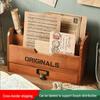 Desktop Stationery & Invoice Storage Box: Office Desk Organizer with Drawers & Compartments