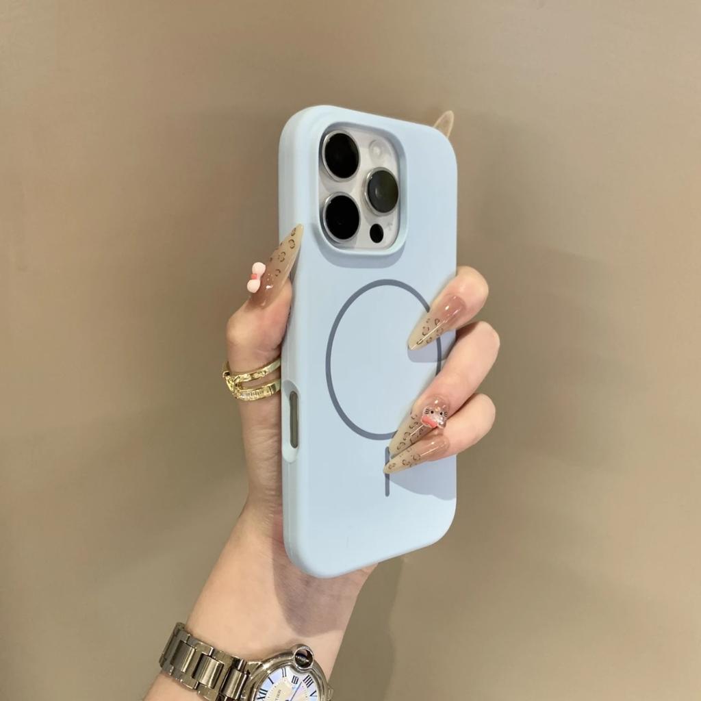 Applicable To Apple IPhone 16 Promax Mobile Phone Case New 16 Liquid Silicone MagSaf Magnetic Suction Full Package Anti Fall