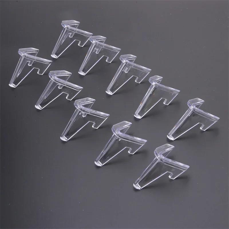 10pcs Clear Acrylic Coin Display Stand Holders Easel Card Commemorative Challenge Capsule Medal Support Racks Home Storage Rack