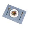 Placemat Light Luxury Solid Color Dining Table Heat Insulation Mat Anti-scalding Coaster Tableware Bowl Plate Tableware Western Food Mat Waterproof