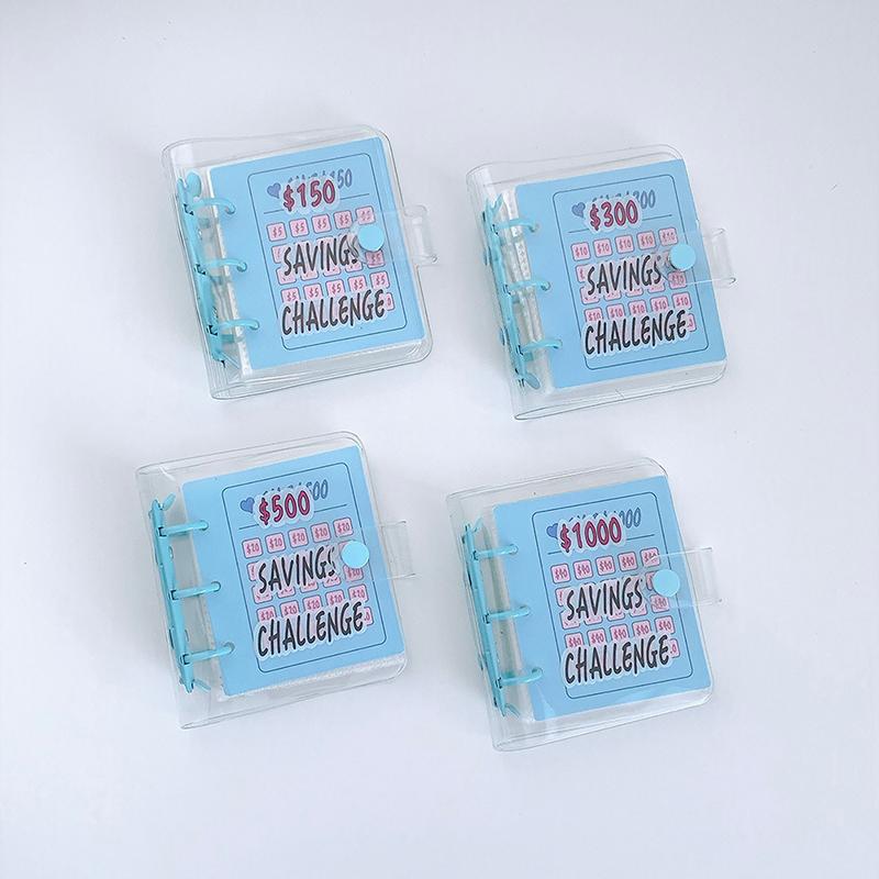 Pvc $1000 Pengesparing Utfordring Permknapplukking Mini Budsjettperm Konvoluttspareutfordringer Bok Holdbar bærbar