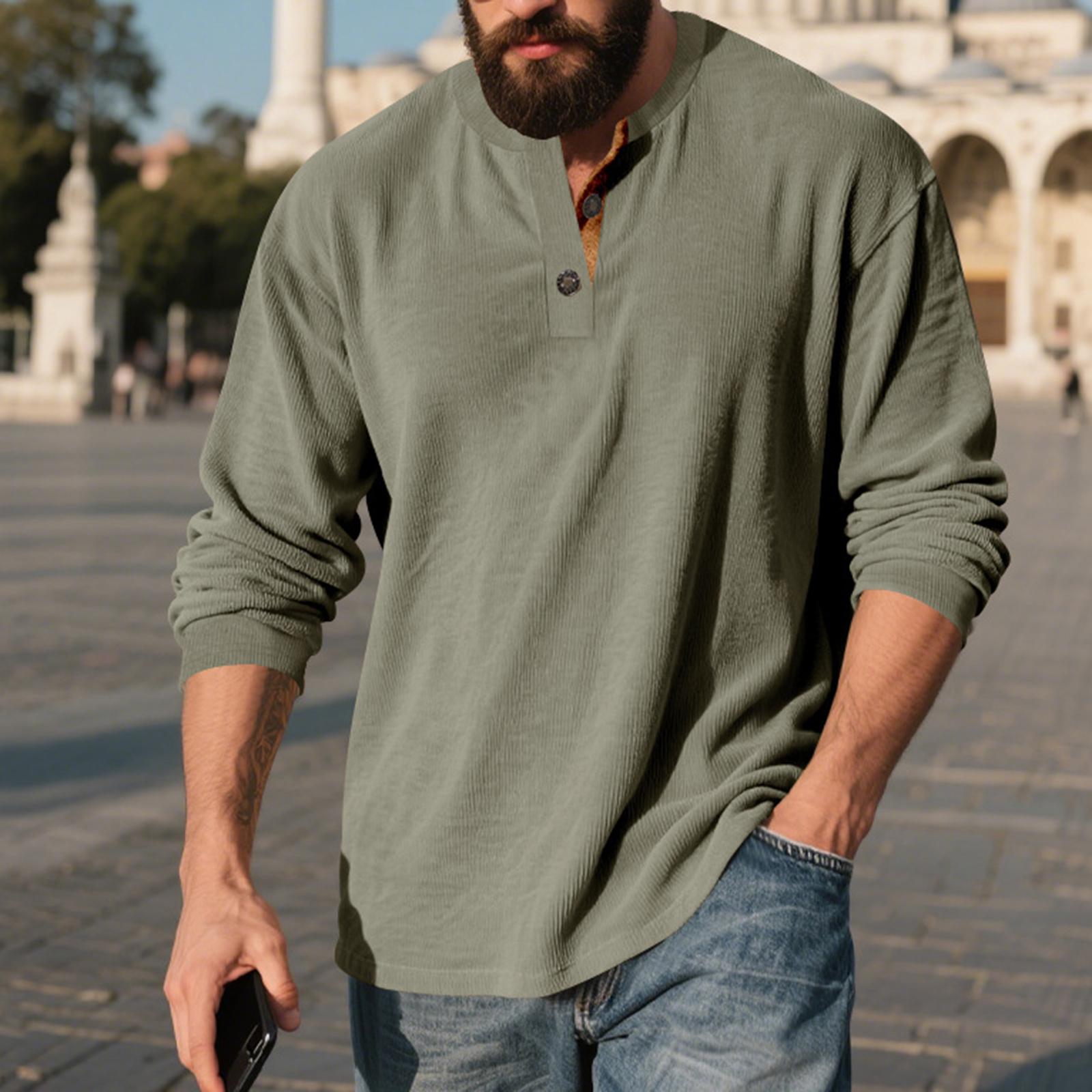 

Мужской Ретро Свободный Повседневный С длинными рукавами Верхняя одежда L