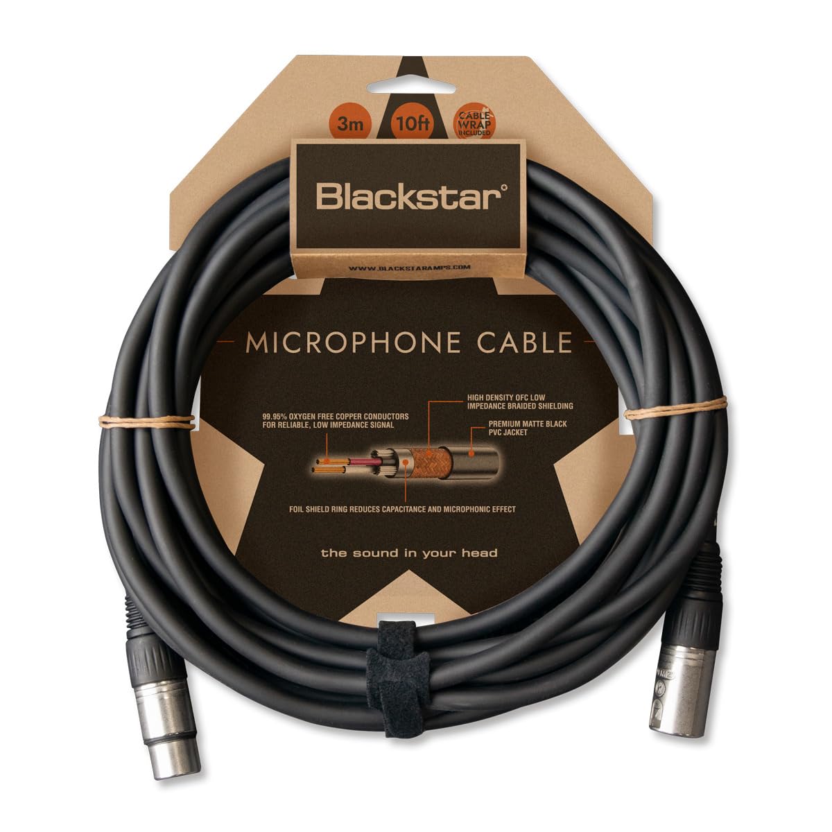 

Blackstar 10ft 3m Male-to-Female XLR Microphone Cable