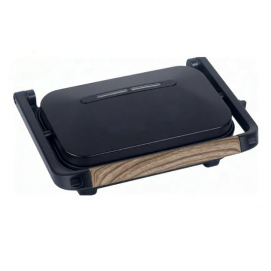 

Европейская многофункциональная сэндвичница и электрическая гриль-сковорода - Универсальный прибор для завтрака и легких блюд Griddle Pan 26x16cm чёрный