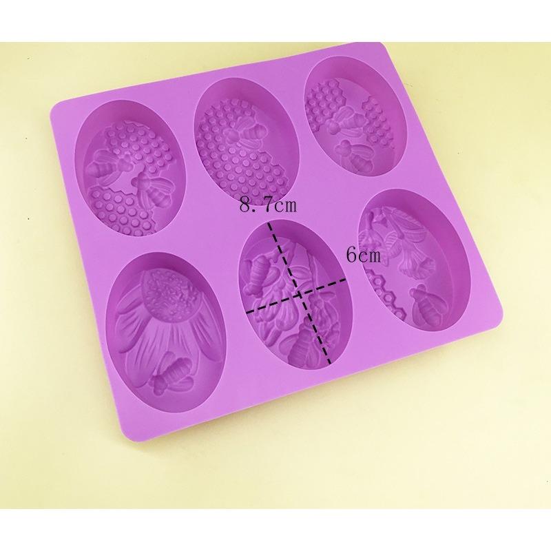 Quadratische handgemachte Seife Silikonform Quadratische ätherische Öl Seifenform DIY Kuchenform Seife Seifenform Hochtemperatur Schleifmittel