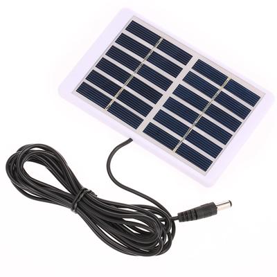 Ładowarka słoneczna 1.2W/6V z wyjściem 5521 DC Kabel 3M Ładowarka do baterii Polikrystaliczny panel słoneczny