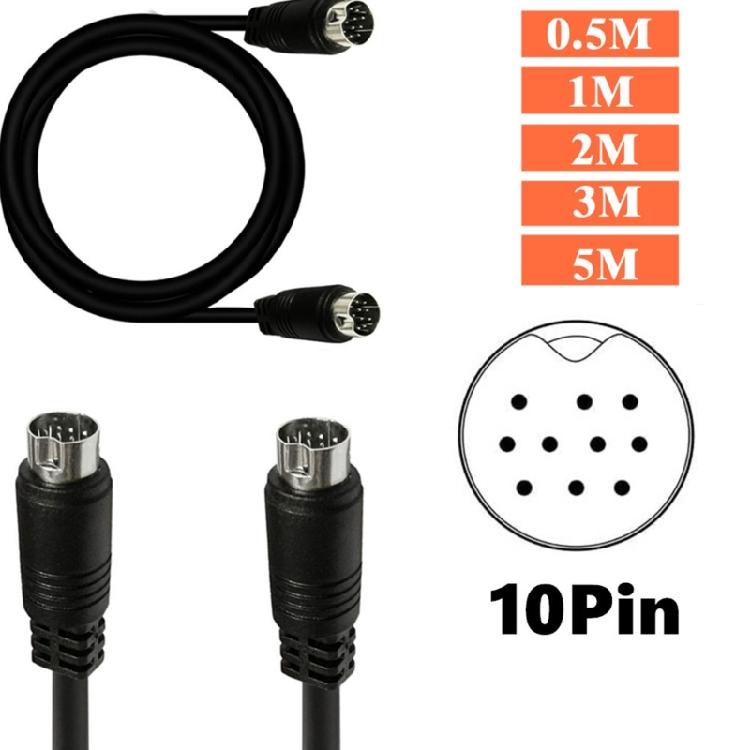 S-Video Cable for TV VCR DVD Camcorders Video Cards Mini Din 10Pin Male To Male