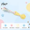 Bite Resistant Dog Toy Molar Chewing with Rope, TPR Spoon Head Durable Woven Puppy Teething Relief Tools Knot Training Toy, Macaron Colors Teeth