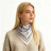 68Cm Fresh Floral Scarf Women'S Autumn And Winter Polyester Fiber Scarf Multi-Purpose Warm Sun Protection Headscarf Neck Shawl