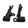2X Motorcycle Amber LED Mini Turn Signal Indicator Running Light Lamp Full BLACK