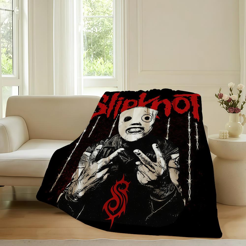 Hot rock band S Slip k knot Blanket For Sofa Office Bed Plane Travel Sleep Read Relax Camping Soft And Warm