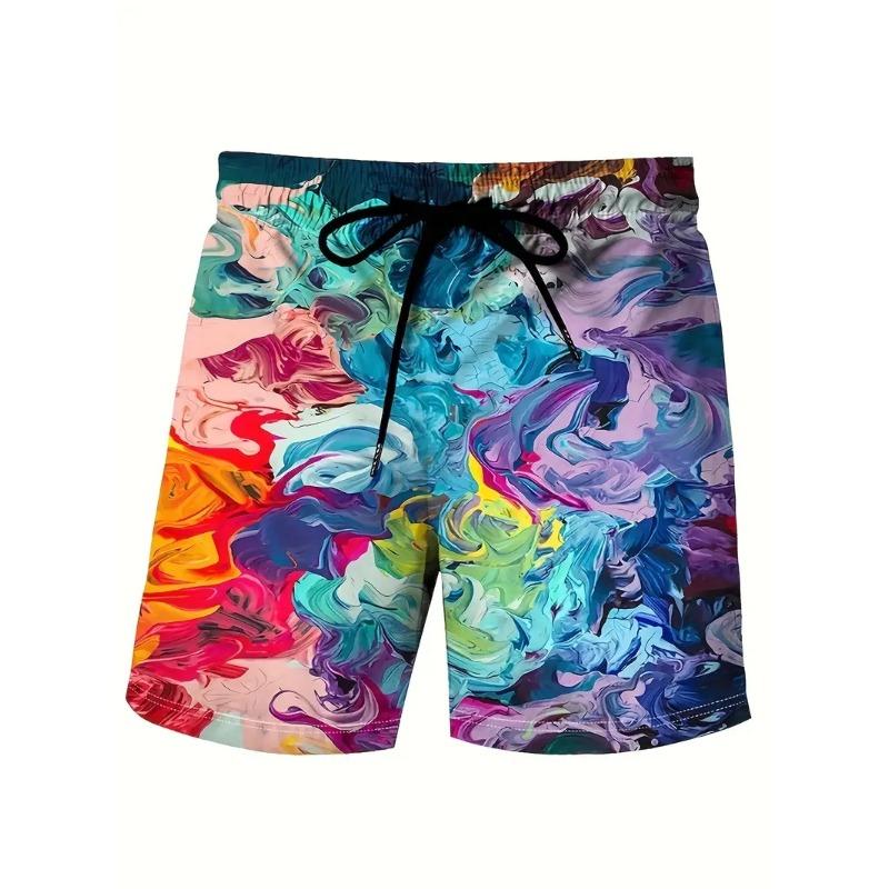 Men's Beach Pants Red Dragon 3D Printed Men's Shorts Summer Casual Breathable Shorts Men's Clothing Bermuda Men's Shorts