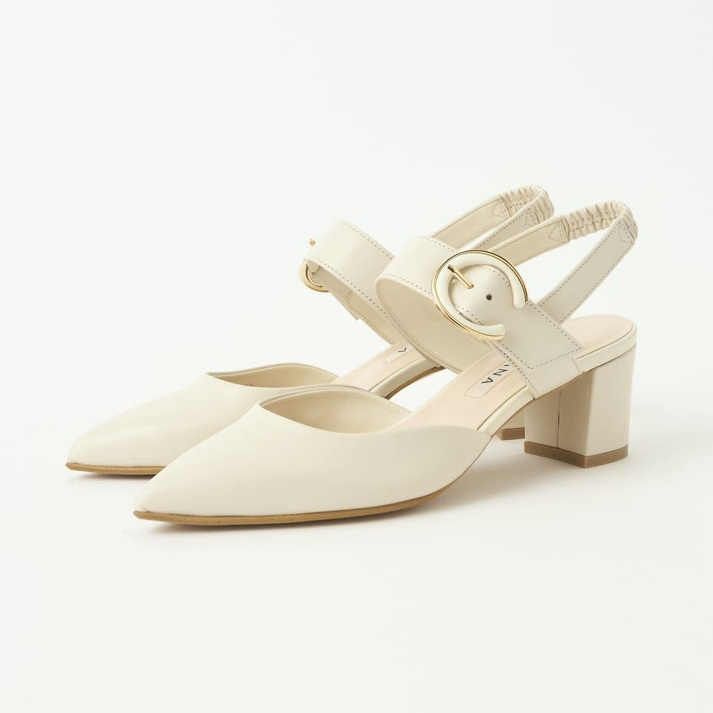 Open Pumps Made In Japan White Ivory 185465400013 [Diana] 24.5cm