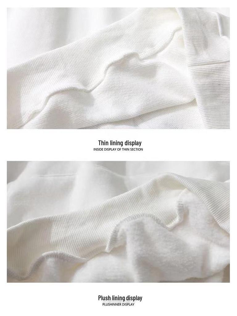 2022 Autumn/Winter Unisex Korean Style Loose Fit Terry Cotton Sweatshirt