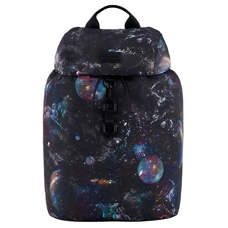 Emporio Armani Starry Sky Print Large Capacity Drawstring Closure Polyester Backpack Men Backpack Black Y4O331Y062V185621 Black