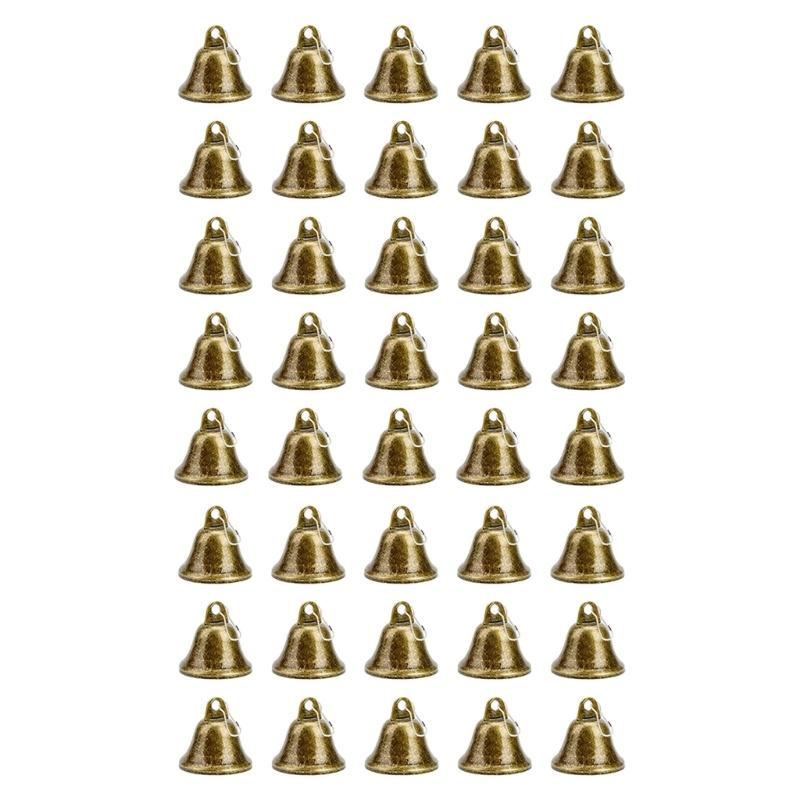 38mm Metal Trumpet Bells With Spring Hook For Easy Attachment Clarity Sound Durable Iron Crafted For Pet Training Craft Decor