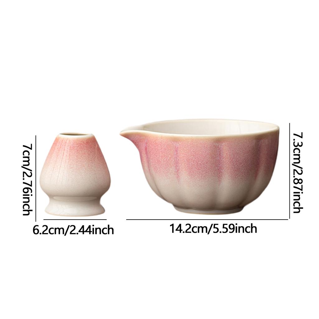 Japanese Matcha Bowl Japanese Tea Cup Gift Matcha Chawan with Pouring Spout for Kitchen Home Tea Room Dining Room Beginners